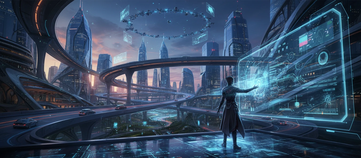 Futuristic image of technology integration