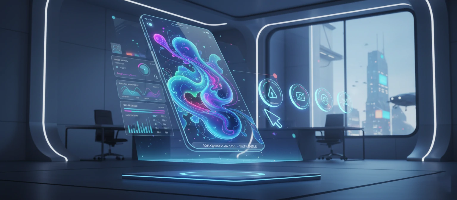 Futuristic tech illustration