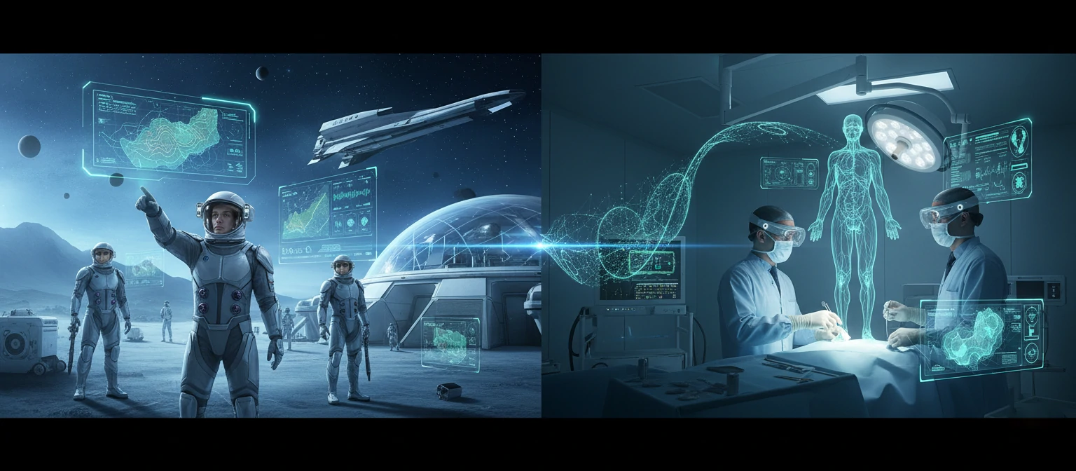 Futuristic vision of Vision Pro apps in various scenarios