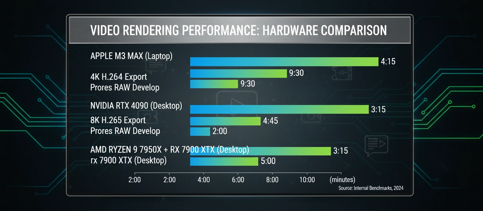 Performance comparison chart showing video