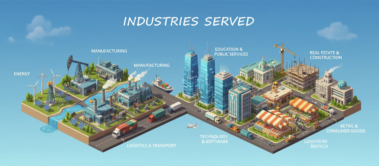 Industries served illustration