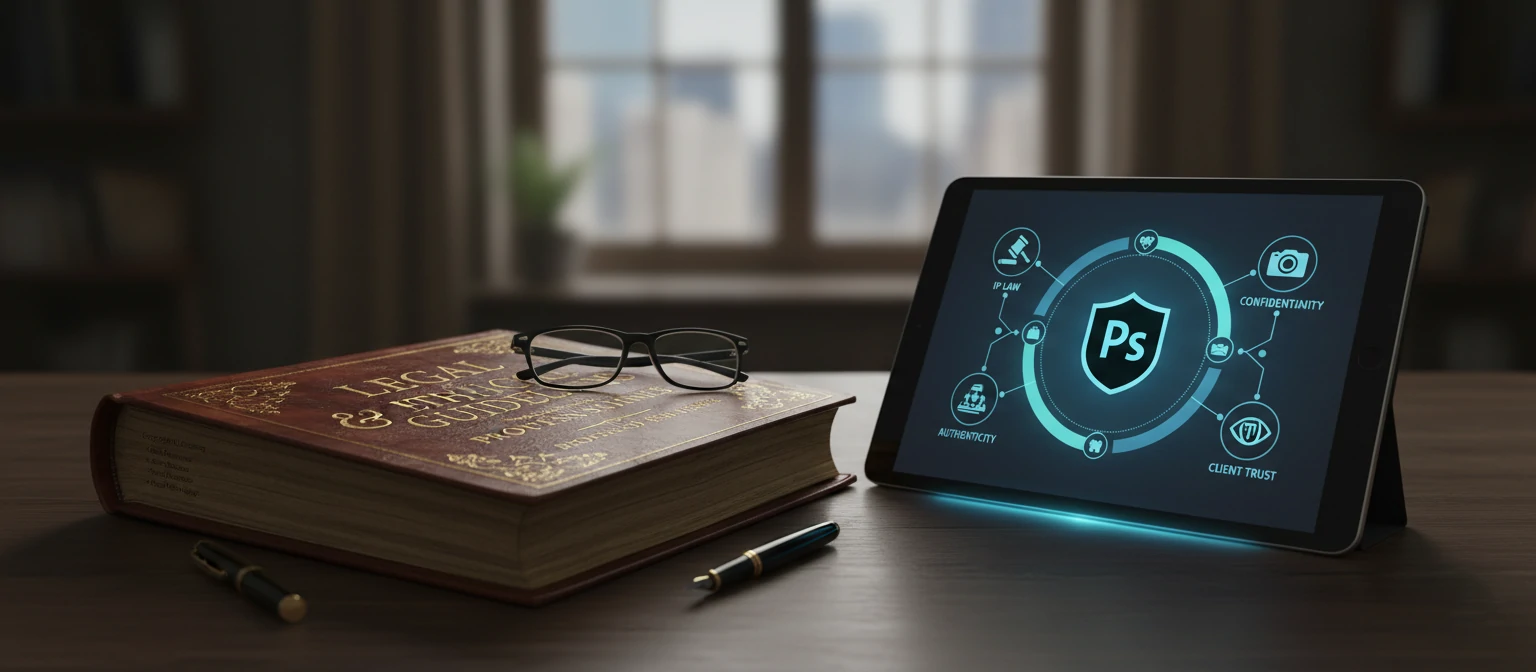 Legal and ethical guidelines for professional Photoshop services