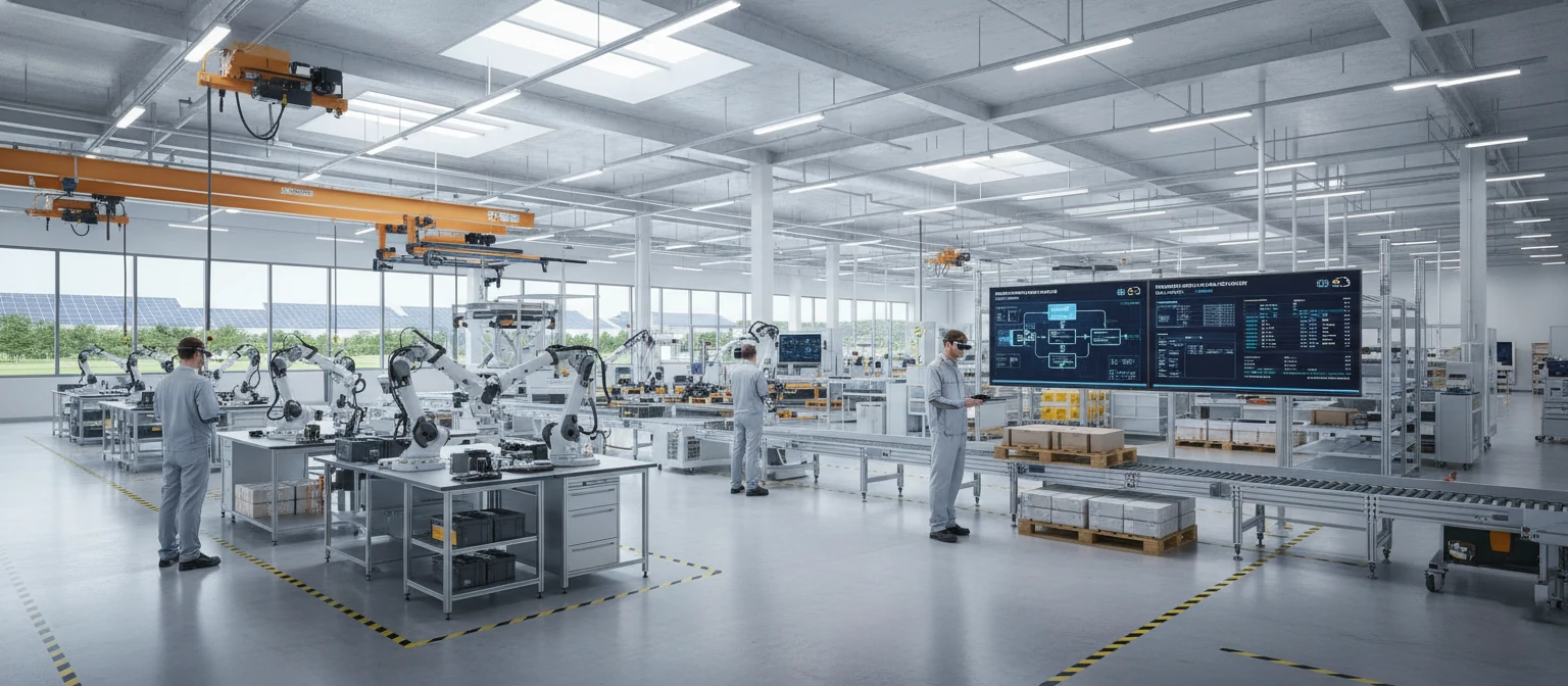 Manufacturing facility with optimized processes after outsourcing