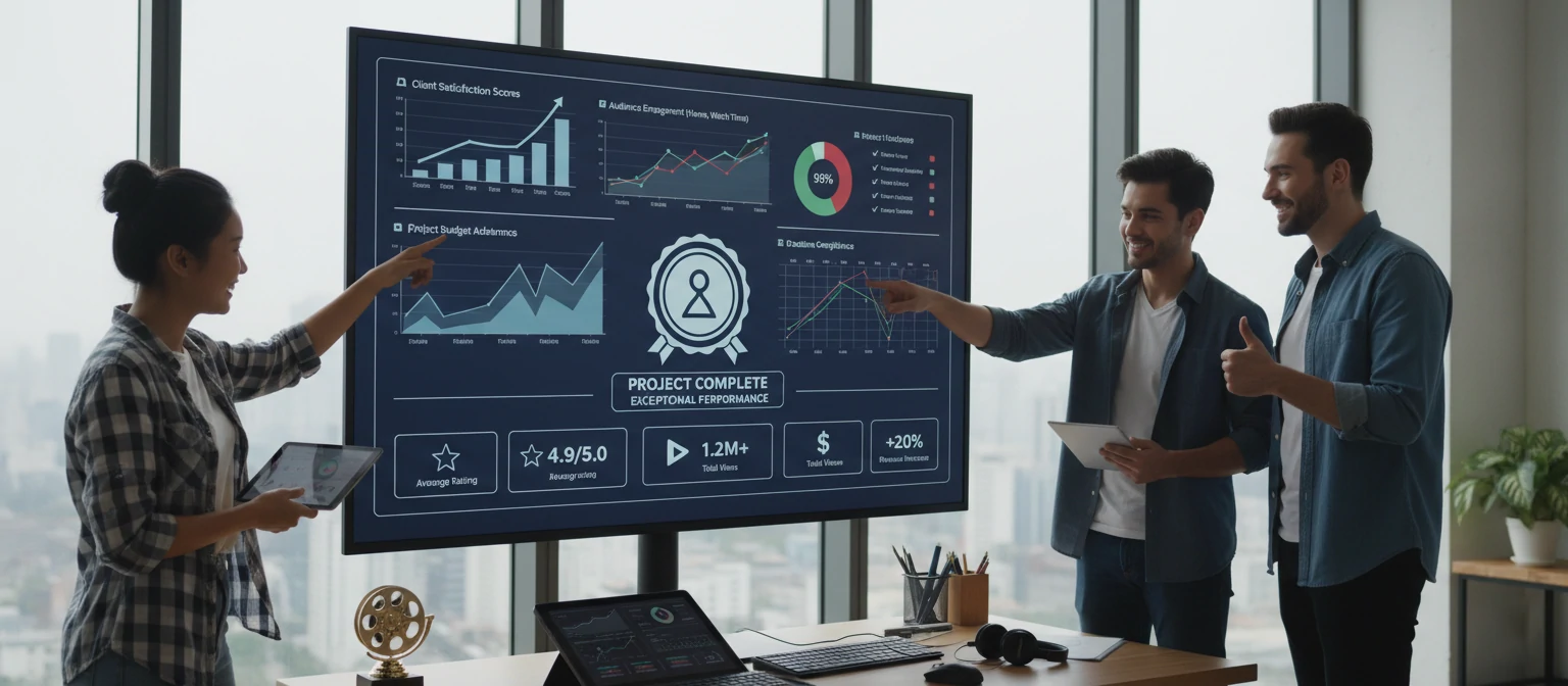Measuring success of video editing projects
