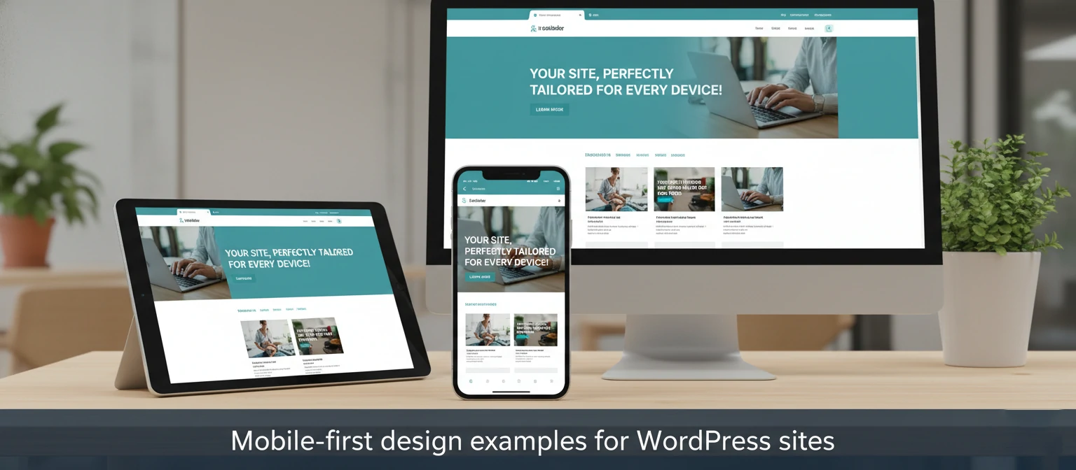 Mobile-first design examples for WordPress sites