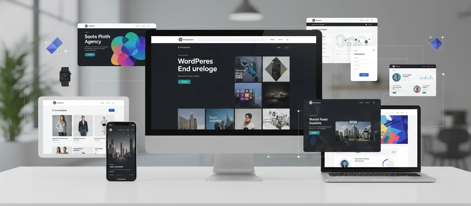 Modern WordPress designs collage