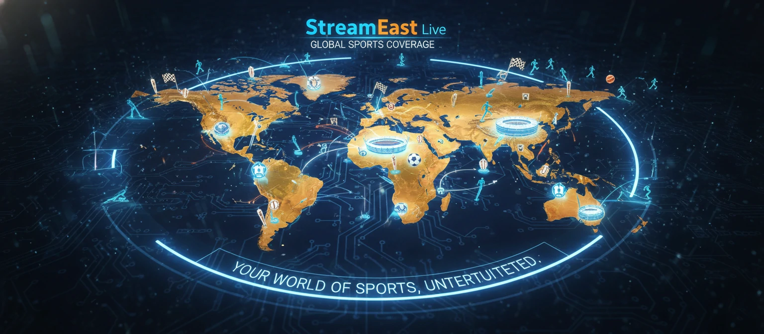 Picture a map of the world with sports icons everywhere