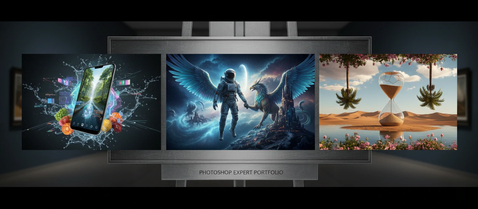 Portfolio examples from skilled Photoshop experts