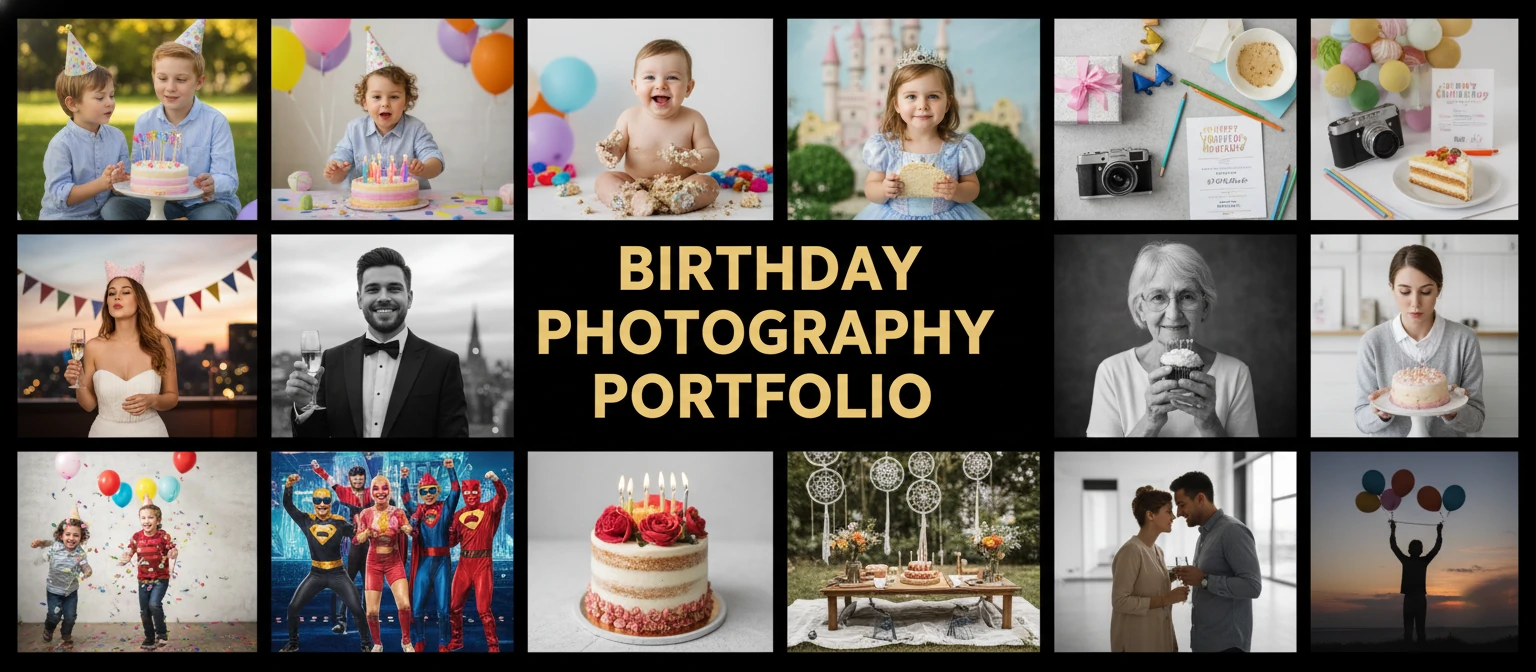 Sample birthday photography portfolio