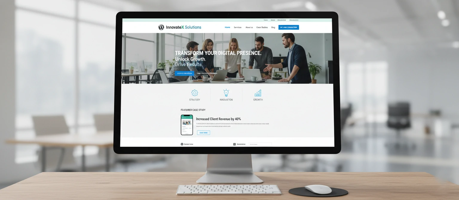 Screenshot of a successful WordPress website