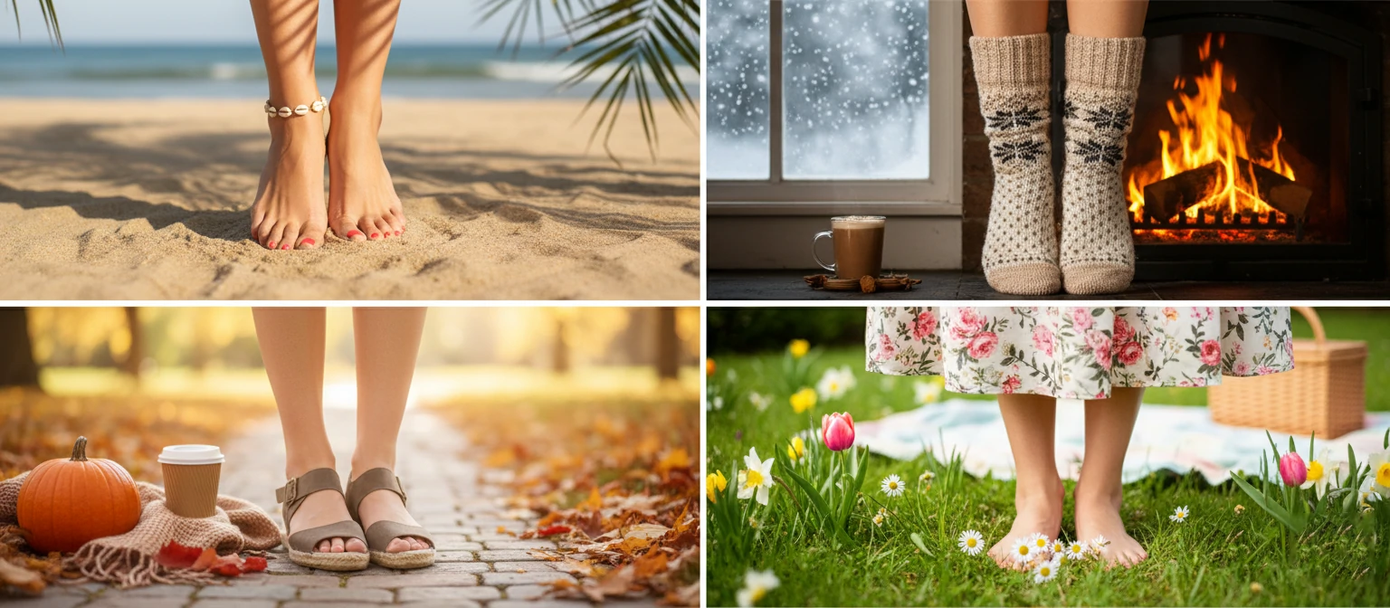 Seasonal and Thematic Feet Poses