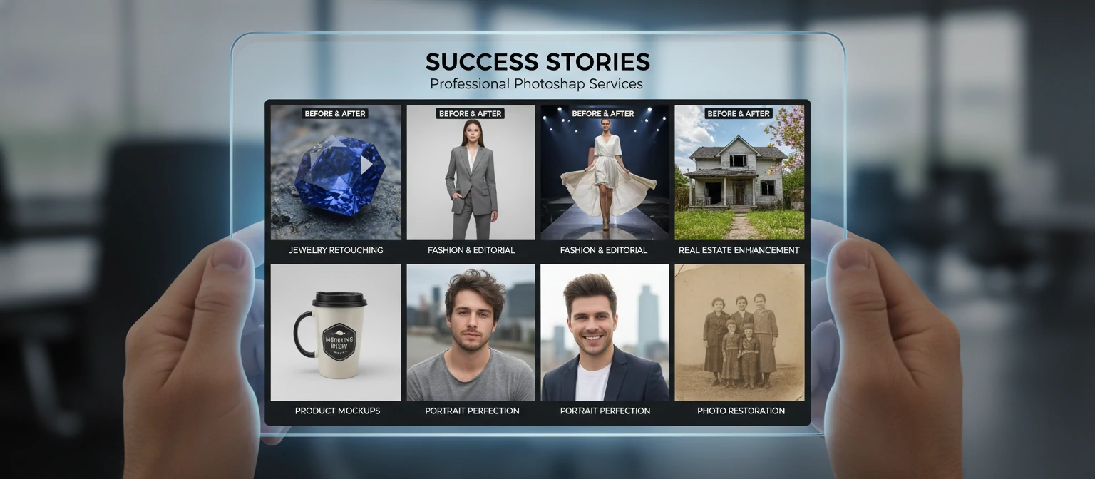 Success stories from professional Photoshop services