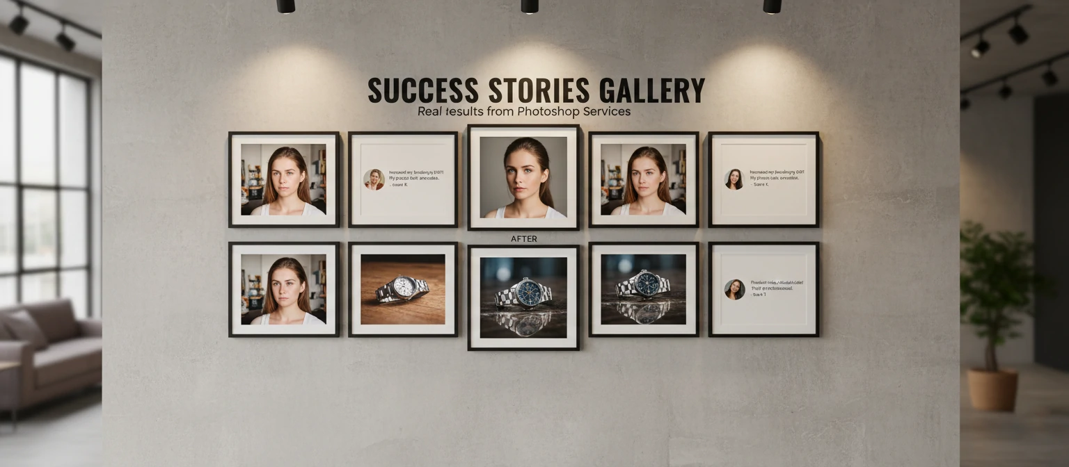 Success stories gallery real results from professional Photoshop services
