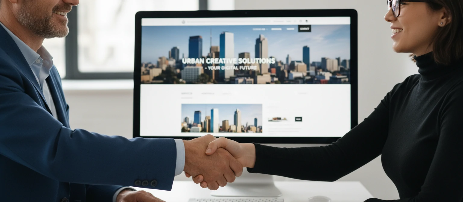 Successful web design partnership celebration in Los Angeles