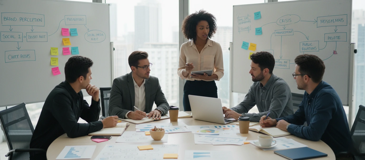 Team brainstorming reputation strategies