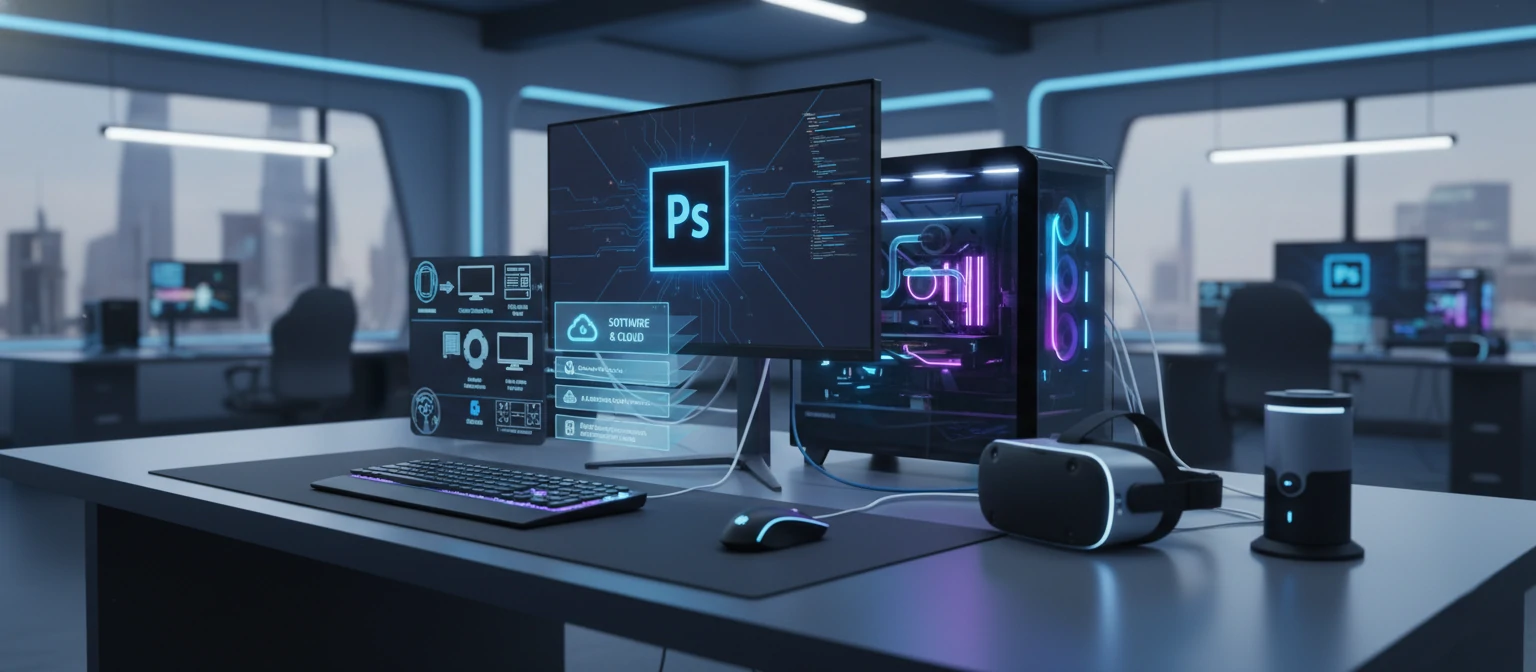 Technology stack for modern professional Photoshop services