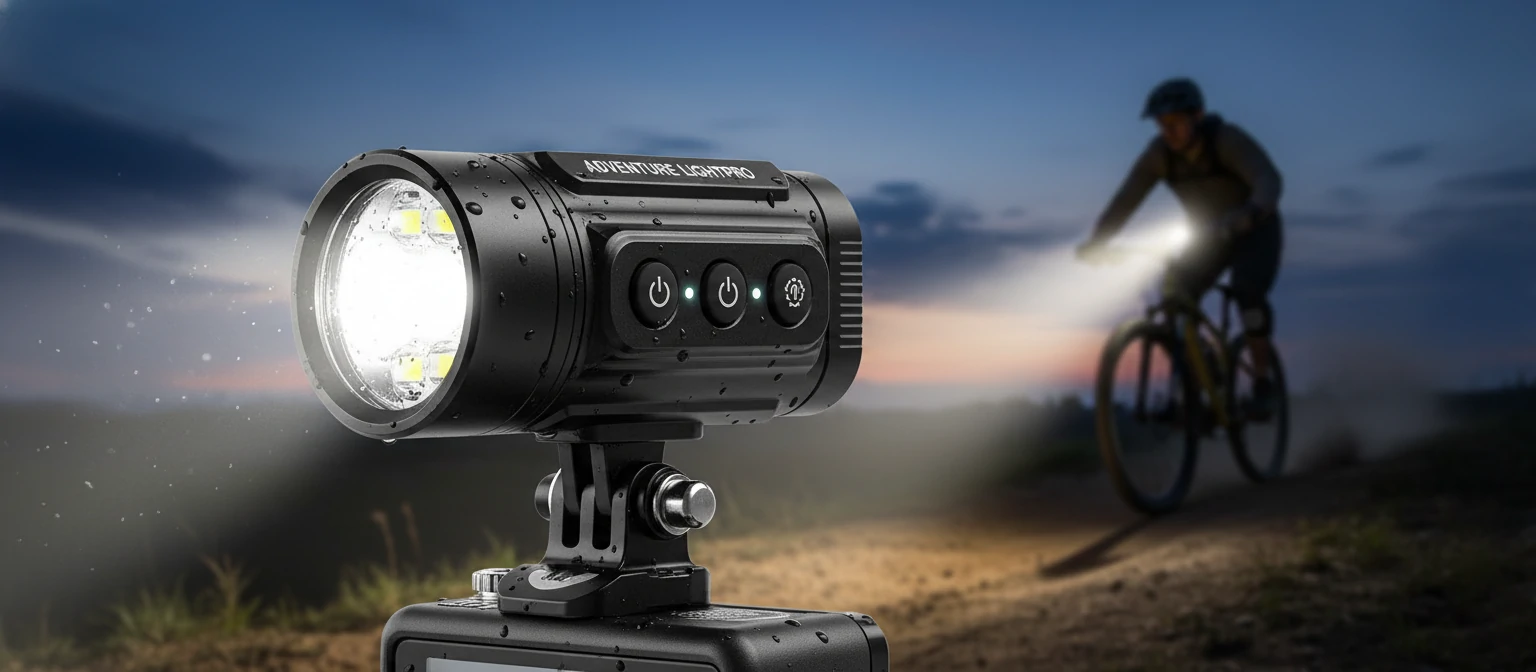 Universal action camera flashlight