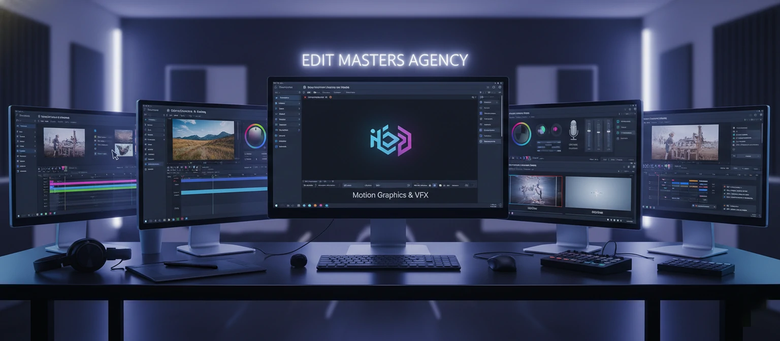 Various video editing tools and software interfaces