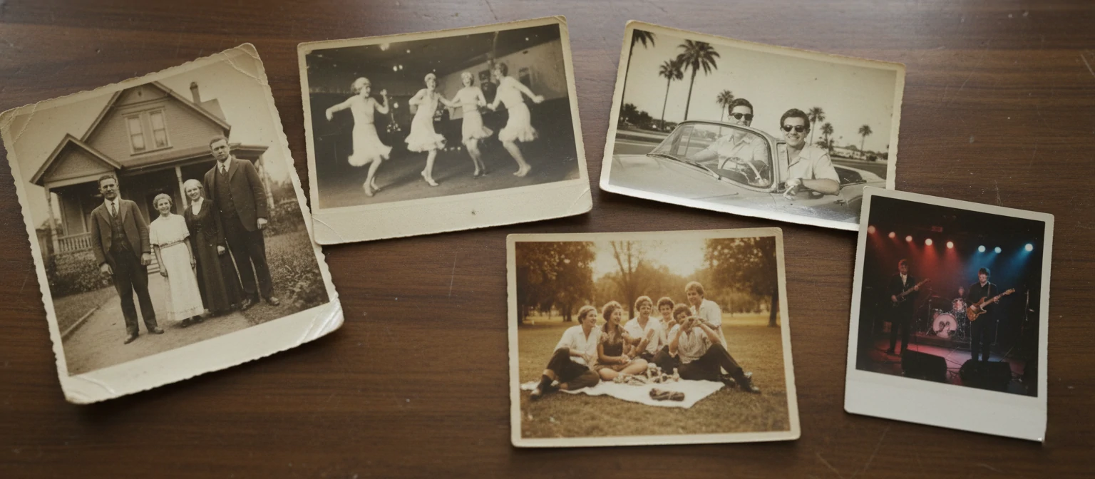 Vintage 4x6 photos from different eras