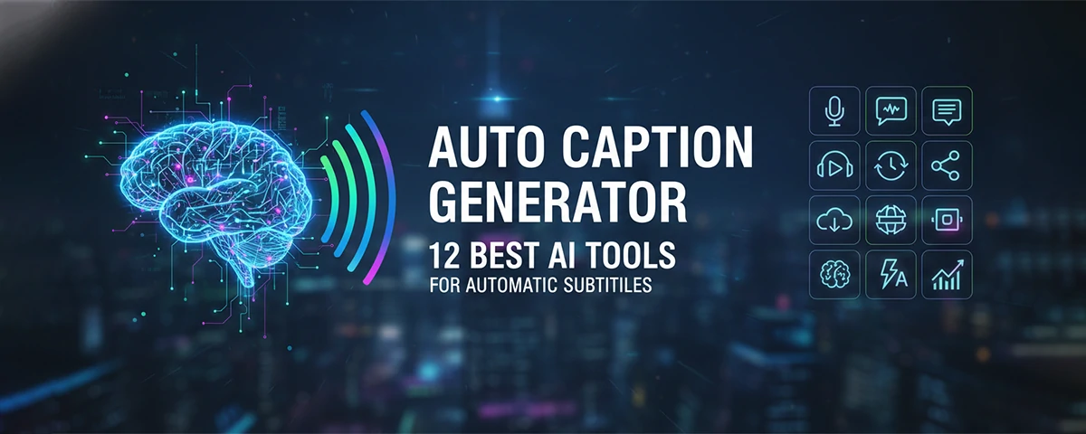 Auto Caption Generator 12 Best AI Tools for Automatic Subtitles