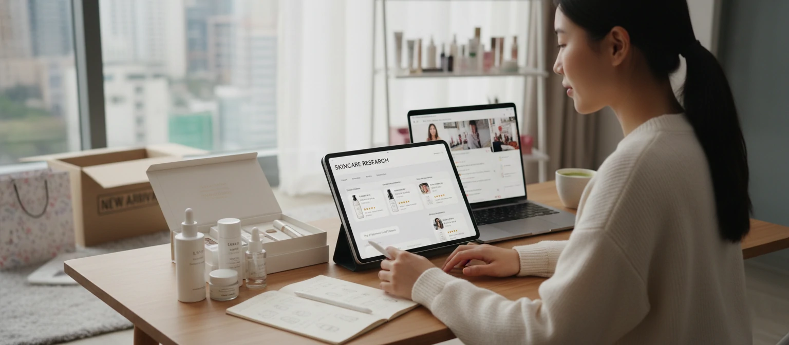 Beauty consumer journey and skincare research