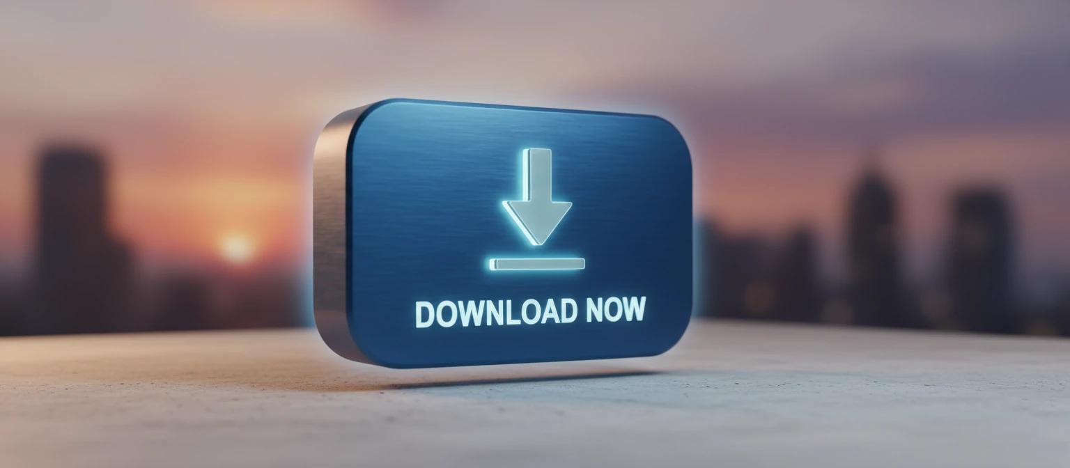 Call-to-action button with download icon