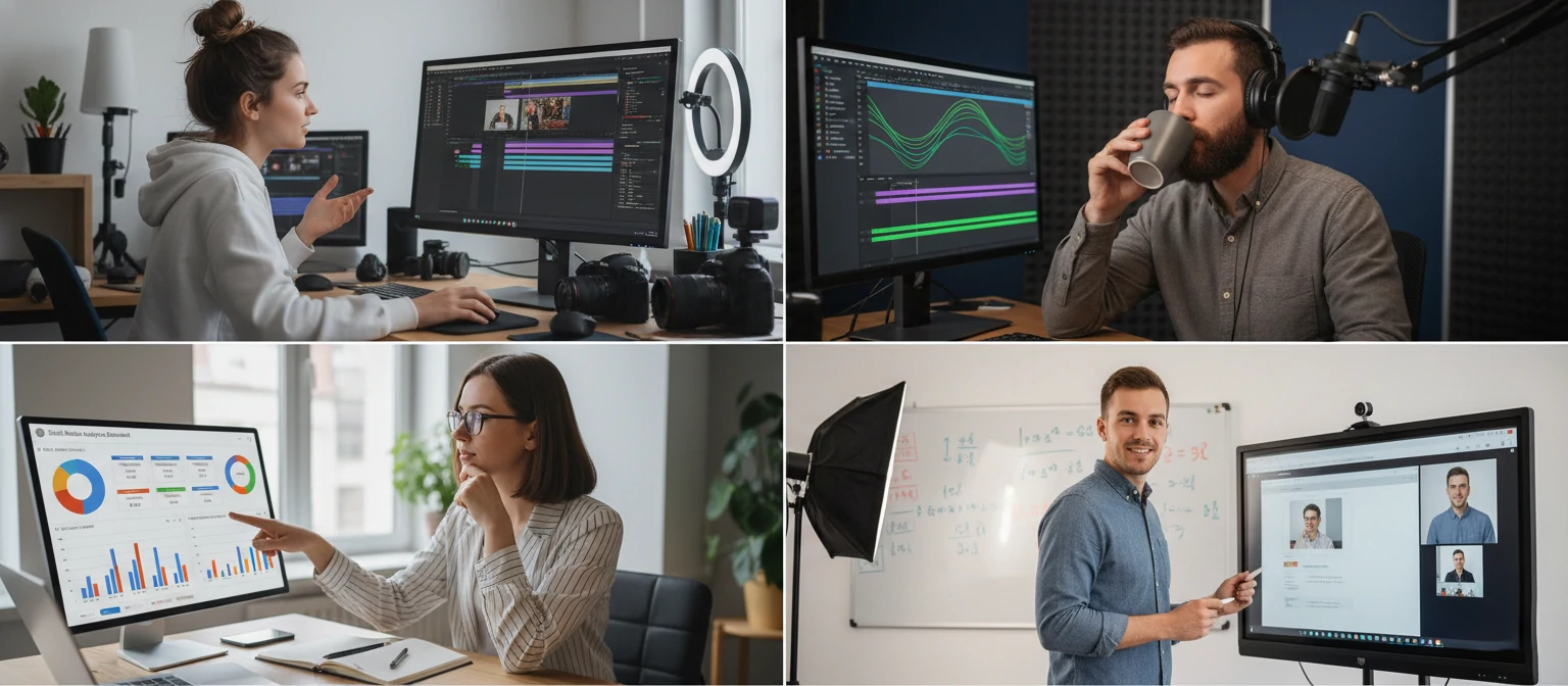 Collage showing different use cases