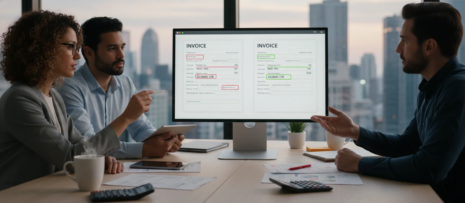 Common invoice mistakes and corrections being reviewed