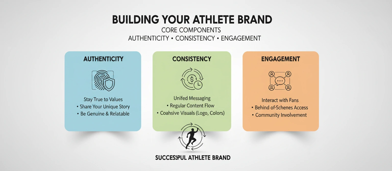 Core components that make up a successful athlete brand