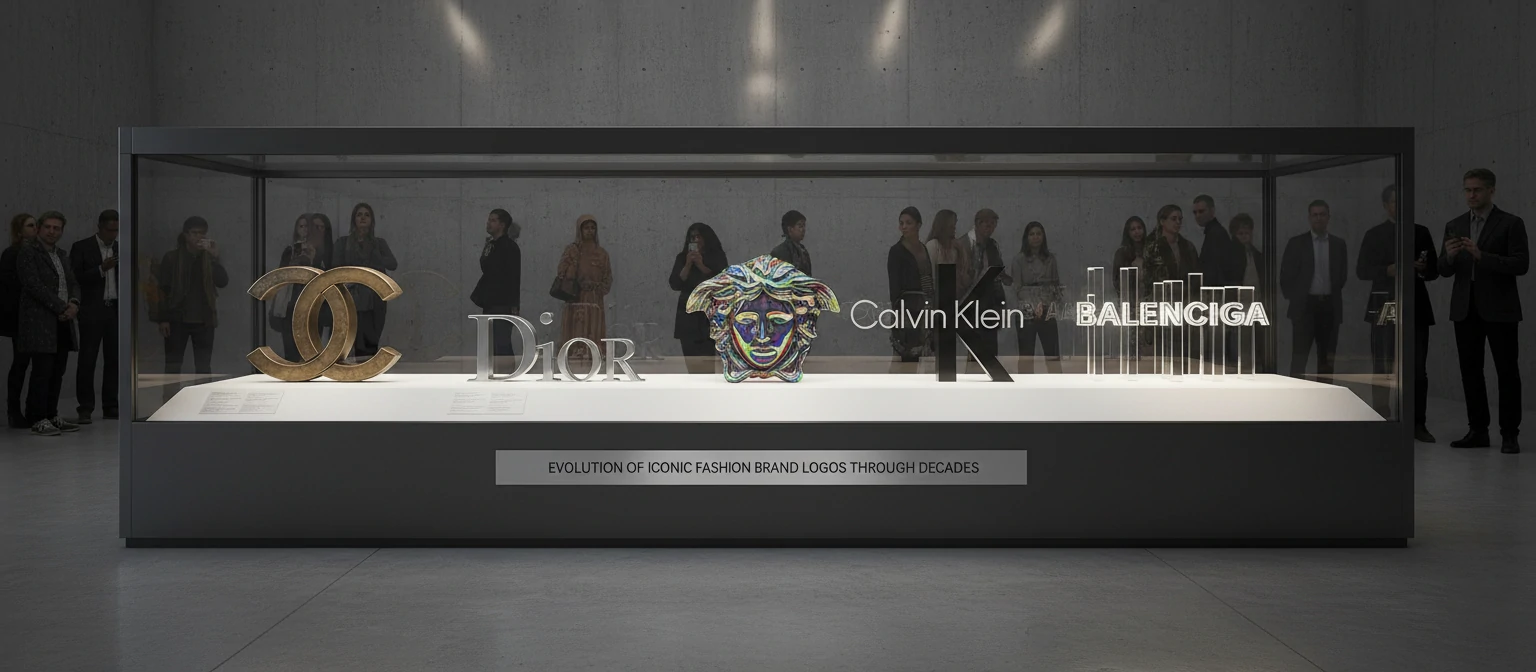 Evolution of iconic fashion brand logos through decades