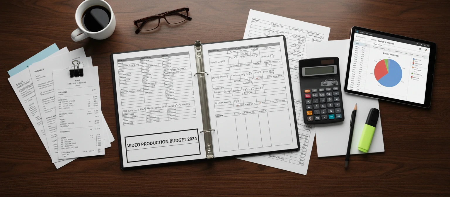 Financial planning documents and calculator for video production budgeting