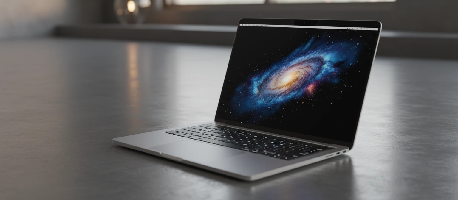 High-quality product shot of MacBook