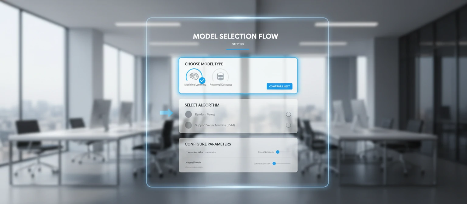 Model selection flow