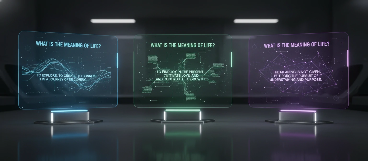 Side-by-side comparison showing the interfaces of Bing Copilot, ChatGPT, and Google Gemini