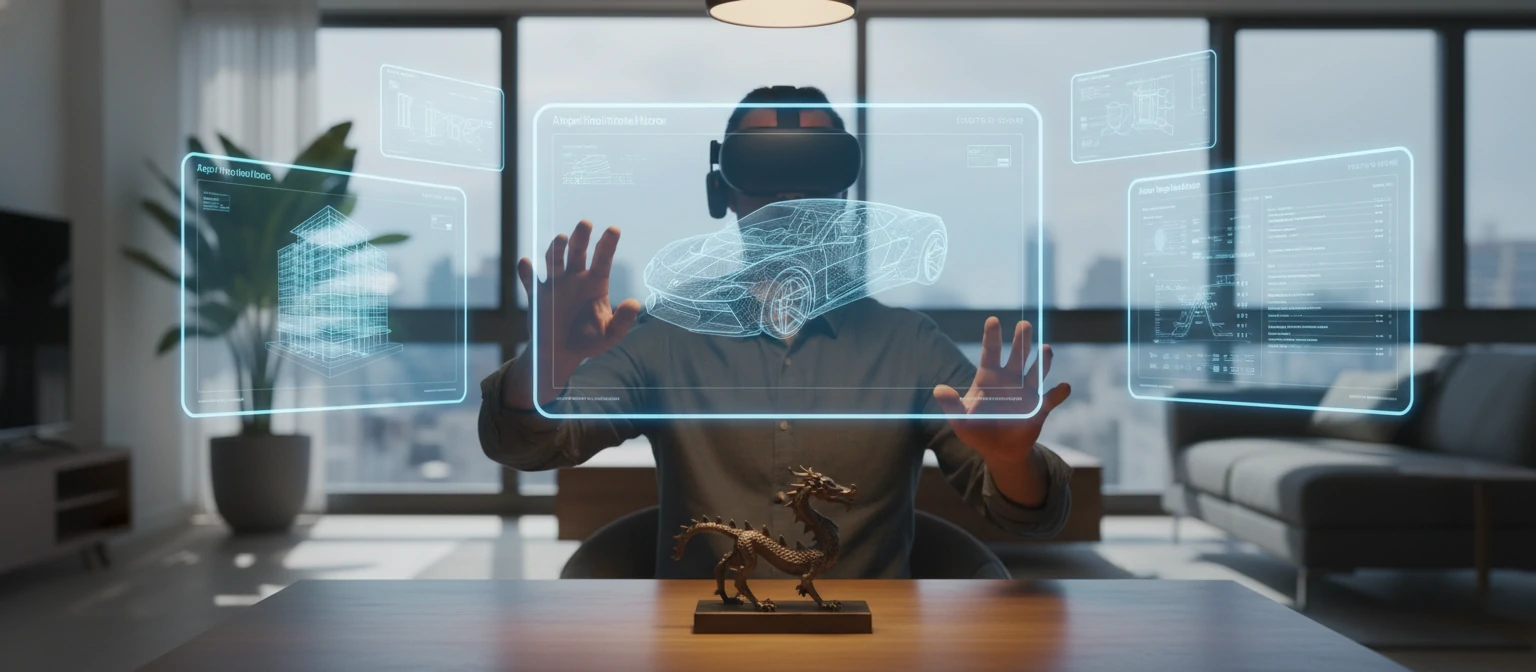 Spatial workspace on Apple Vision Pro