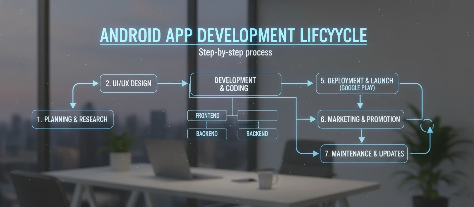 Step-by-step Android app development lifecycle