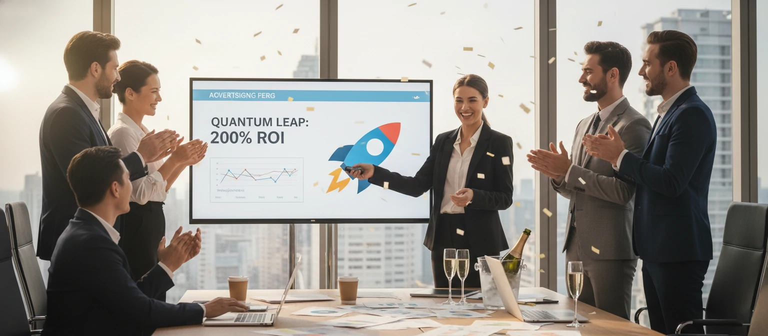 Successful advertising campaign presentation