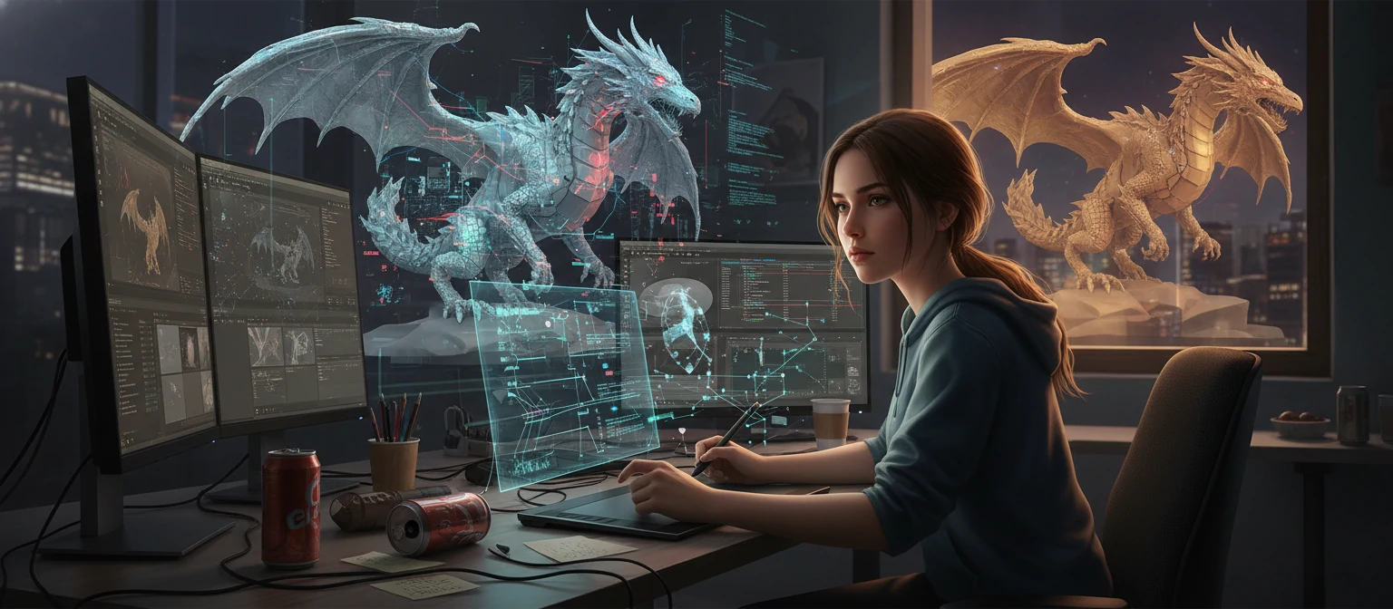 3D artist overcoming challenges