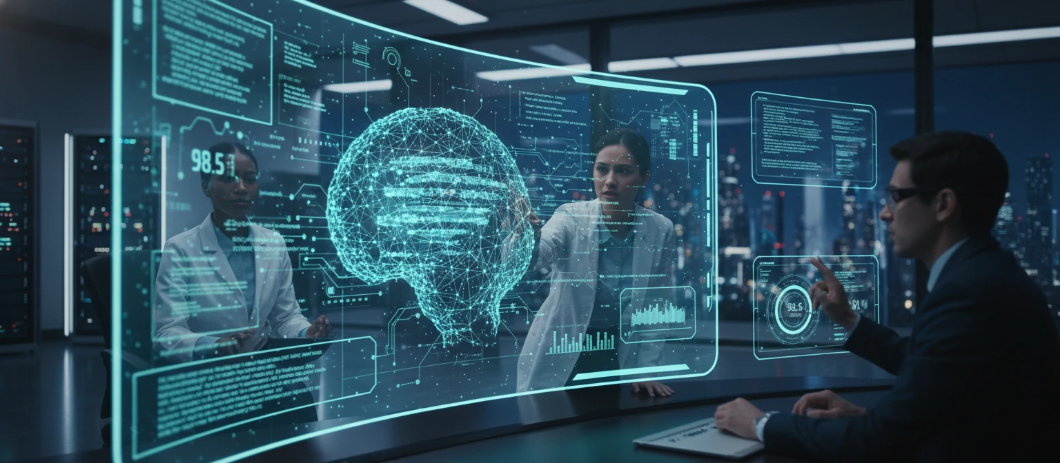 AI and machine learning technology visualization