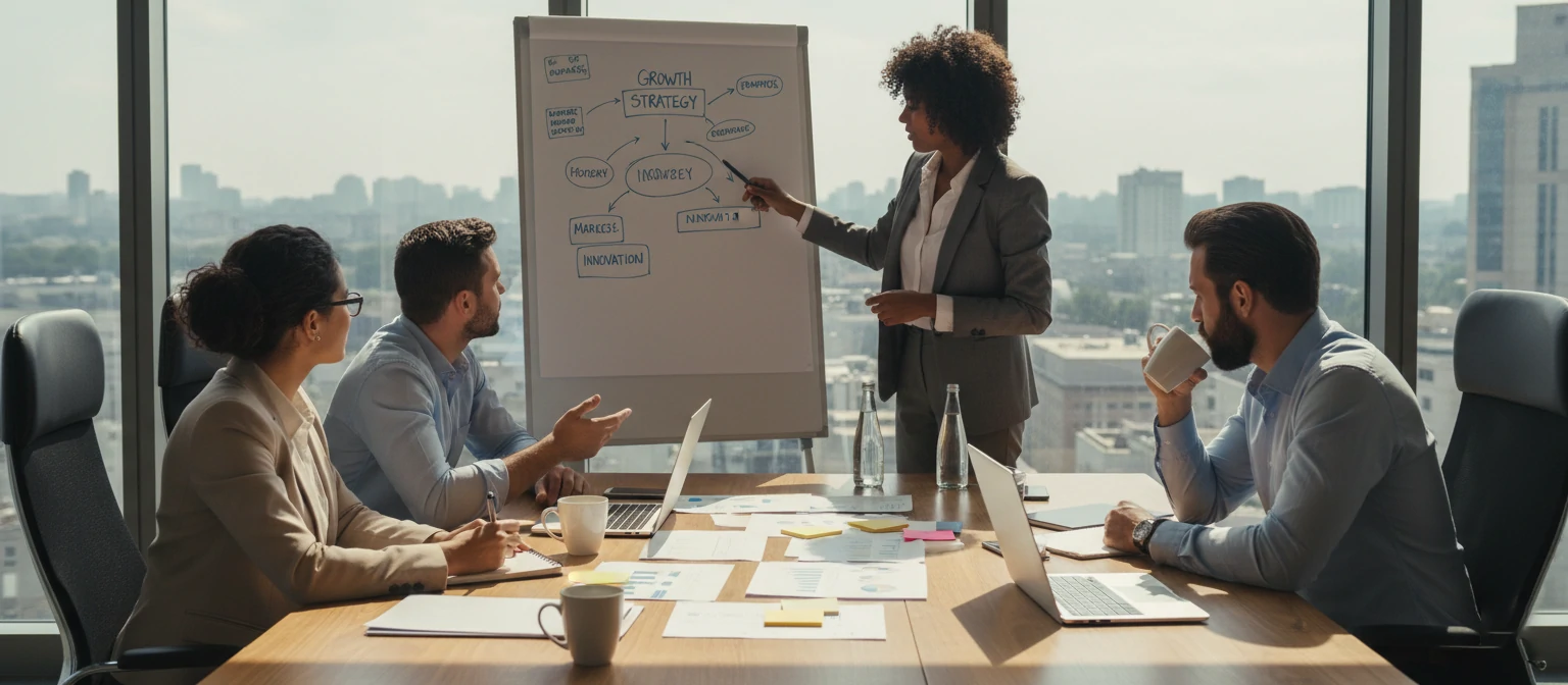 Business strategy planning session