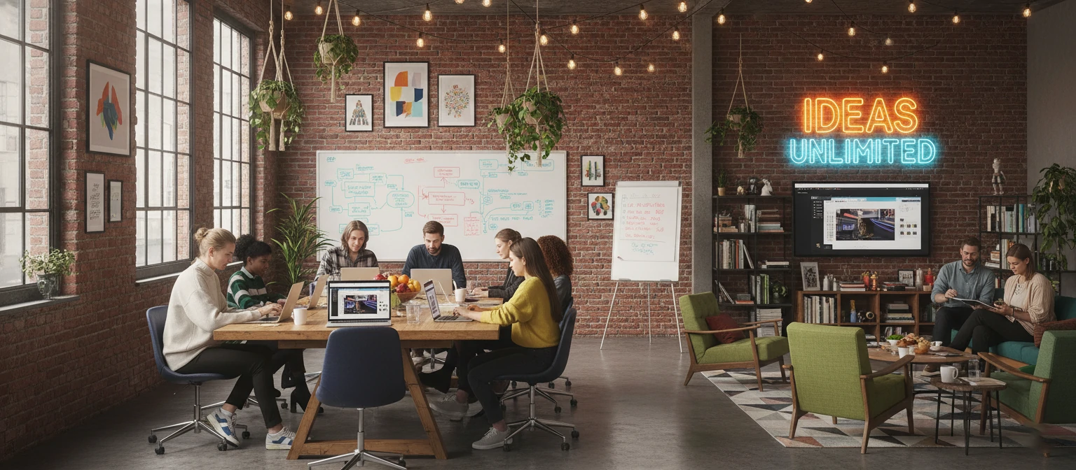 Creative agency workspace