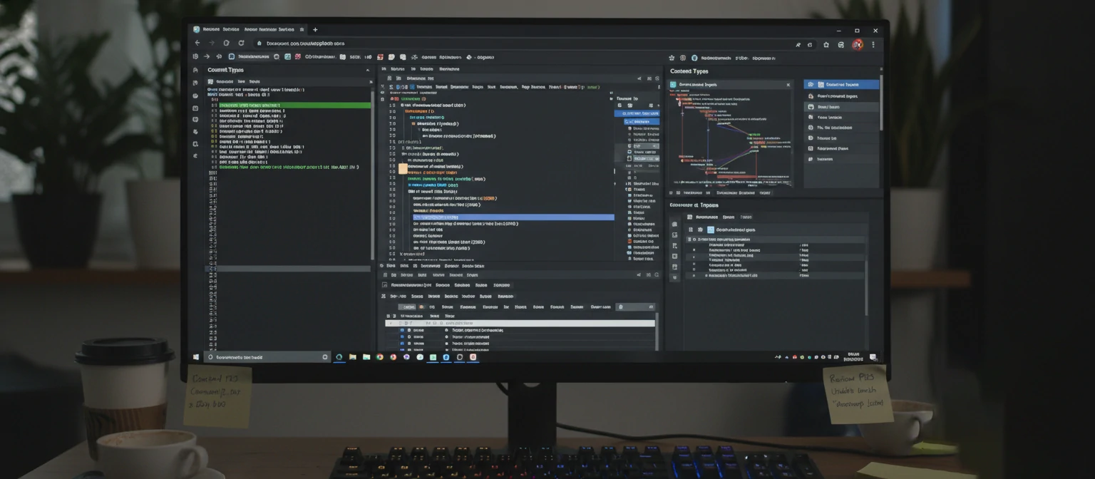 Drupal development workflow on screen