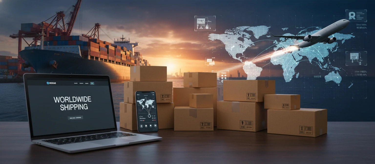 Global international e-commerce and shipping