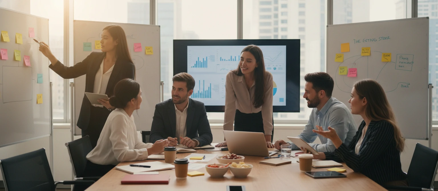 Marketing strategy team collaboration