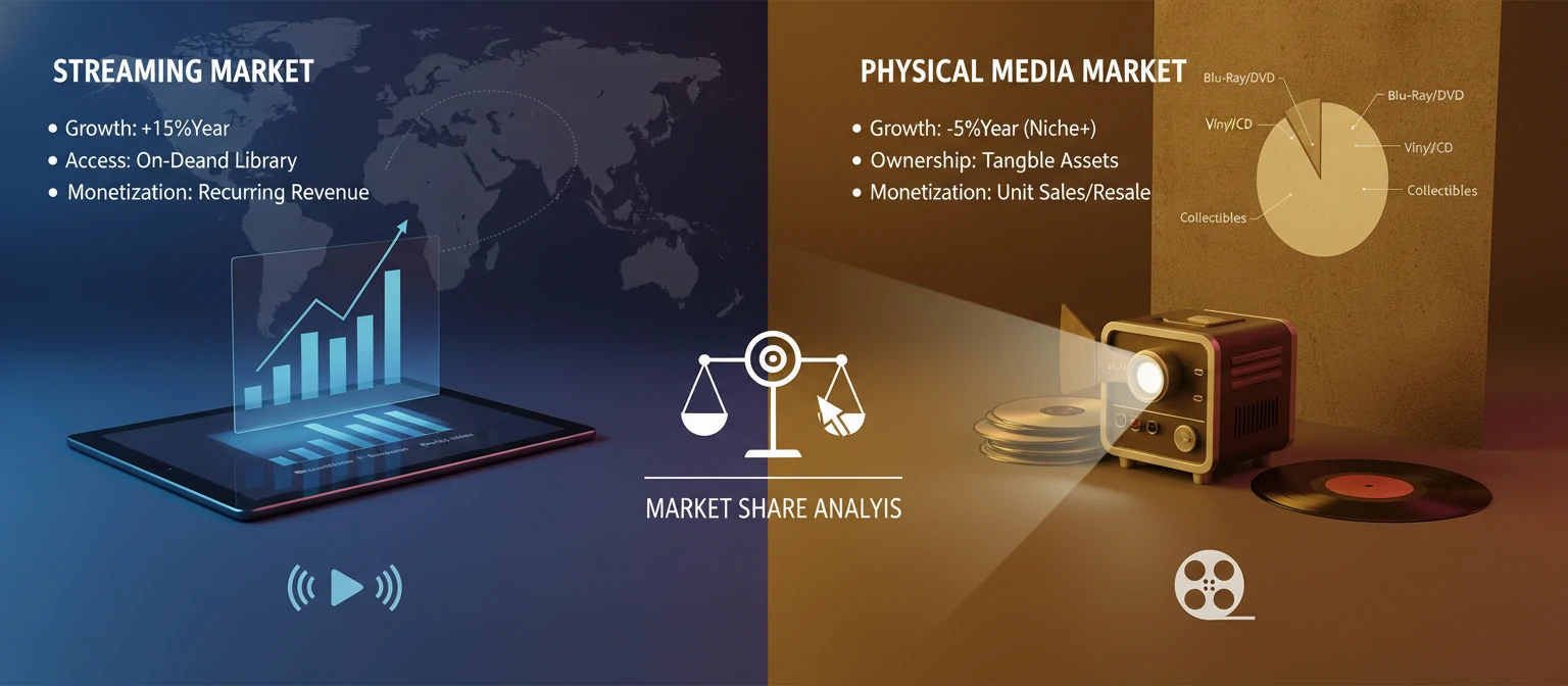 Streaming vs physical media market analysis
