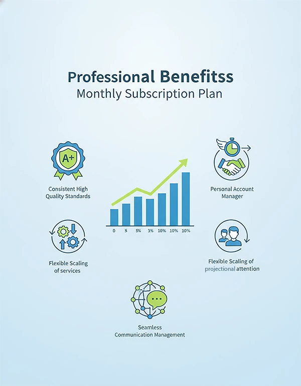A professional benefits infographic illustrating the key advantages
