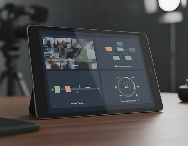 A professional video production assessment report showing footage