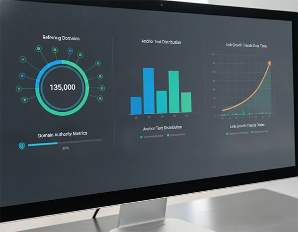 Backlink acquisition dashboard