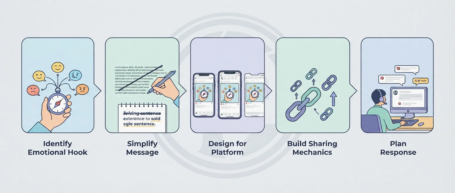 A step-by-step action plan graphic