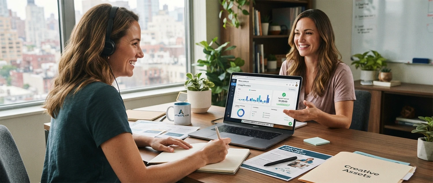 Affiliates well-supported with materials, links, timely payment, and communication, promoting more and better